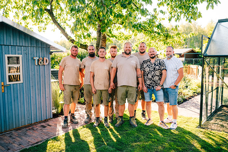 Garten während der Umbauarbeiten